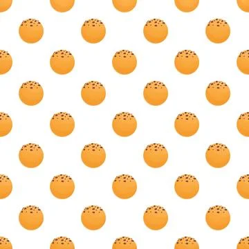 Cookie bread pattern repeating on white background イラスト素材