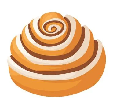 Cookie cake isolated vector Illustrazione stock