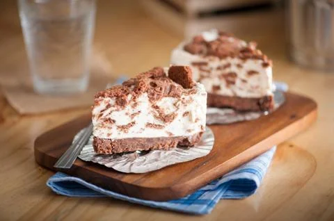 Cookie cheese cake Stock Photos