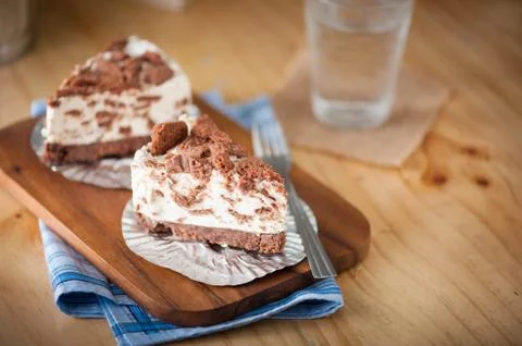 Cookie cheese cake Stock Photos