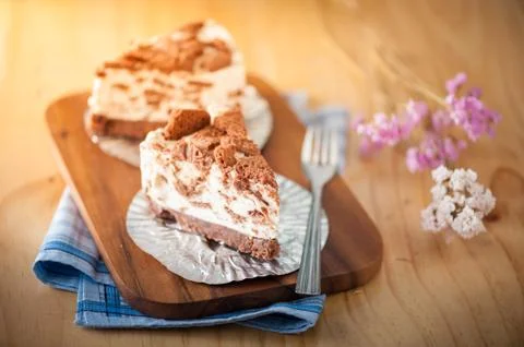 Cookie cheese cake Foto stock