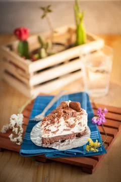 Cookie cheese cake Stock Photos