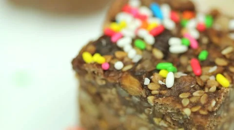 Cookie Closeup Stock Footage 10598435