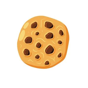 Cookie crumble, bite biscuit oatmeal Stock Illustration
