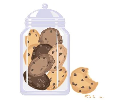 Cookie crunch Stock Illustration