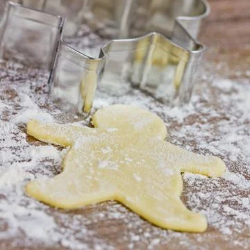 Cookie cutter man Stock Photos