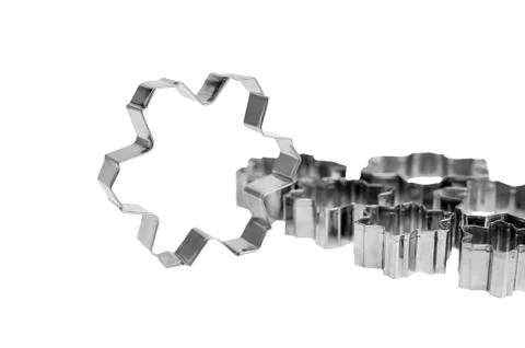 Cookie cutter on a white background. Isolate Stock Photos