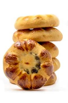 Cookie with dates paste Stock Photos