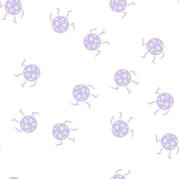 Cookie dessert character glyph vector seamless pattern Stock Illustration