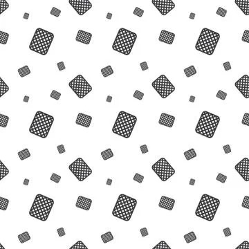 Cookie Dessert Monochrome Seamless Pattern Illustrazione stock