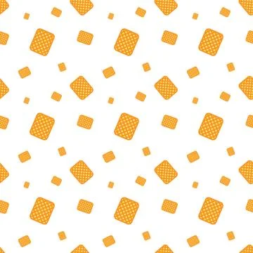 Cookie Dessert Seamless Pattern Stock Illustration