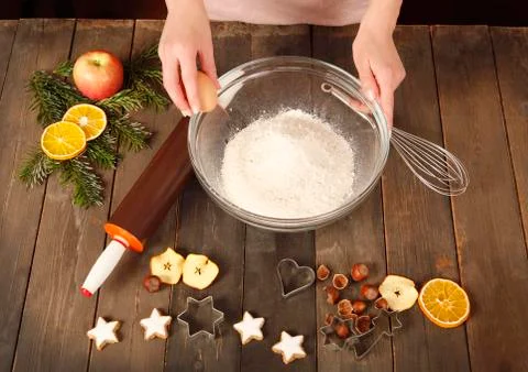 Cookie dough is made Fotos de archivo