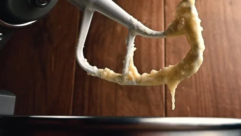 Cookie Dough Mix Slow Drip Stock-Footage 138610385