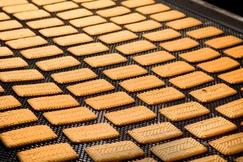 Cookie factory making Stock Photos