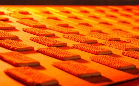 Cookie factory making Stock Photos
