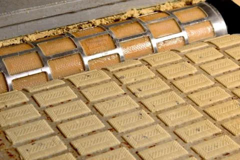 Cookie factory making Stock Photos