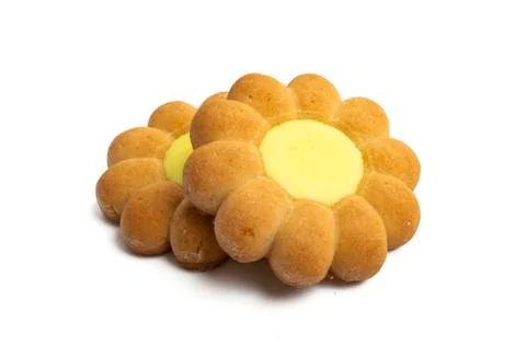 Cookie flower isolated Stock Photos