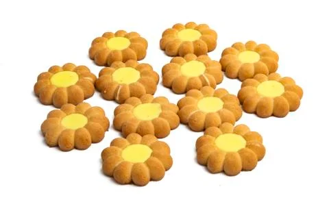 Cookie flower isolated Foto stock