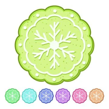 Cookie gingerbread cartoon vector graphic Stock Illustration