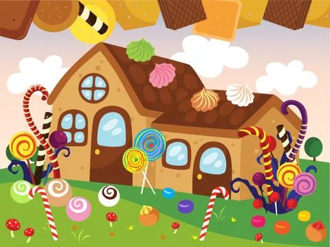 Cookie House Illustration Stock Illustration