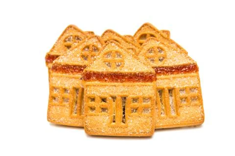 Cookie 'house', isolated Stock Photos