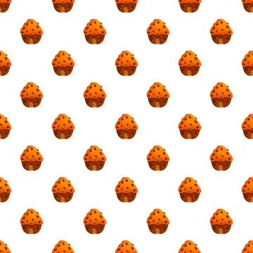 Cookie house pattern creating a sweet seamless background Stock Illustration