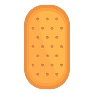 Cookie icon cartoon vector. Cracker food 스톡 일러스트