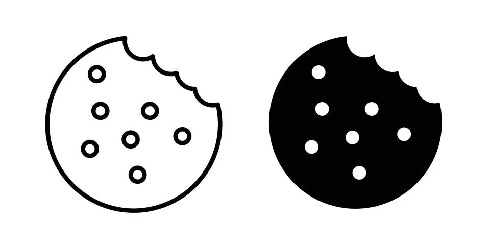 Cookie icon concept. best for web design Stock Illustration