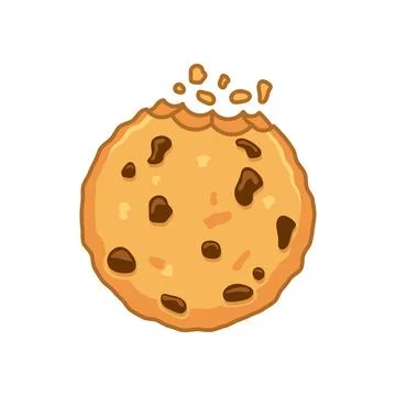 Cookie icon in flat style. Tasty biscuit vector illustration on isolated ba.. 스톡 일러스트