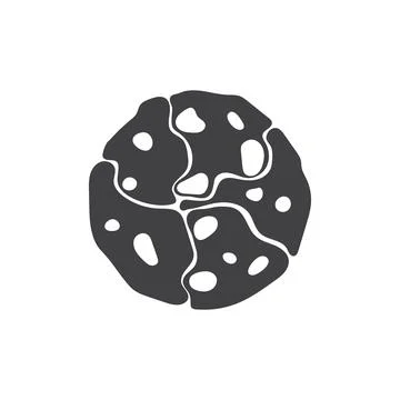Cookie icon in flat style. Tasty biscuit vector illustration on isolated ba.. Stock Illustration