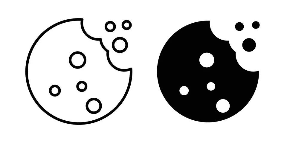 Cookie icon graphic element. web icon set Stock Illustration