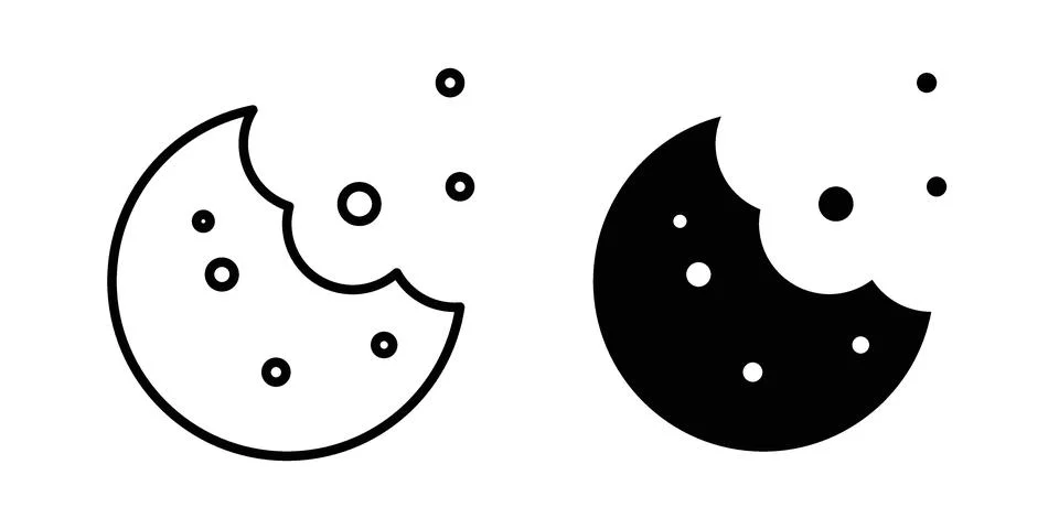 Cookie icon graphic element. web icon set Stock Illustration