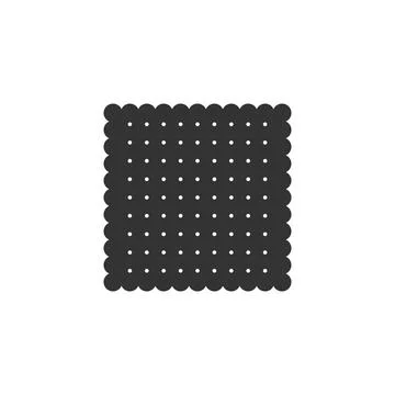 Cookie icon isolated. Pastry sing. Biscuit symbol. Flat design. Vector Stock Illustration