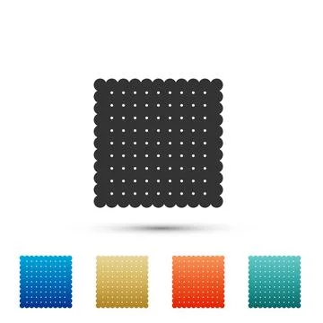 Cookie icon isolated on white background. Pastry sing. Biscuit symbol. Set .. Stock Illustration