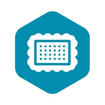 Cookie icon, simple style Stock Illustration