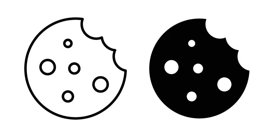Cookie icon vector design illustrations Stock Illustration