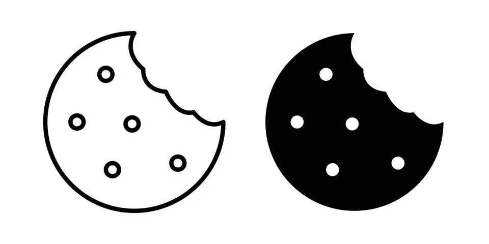 Cookie icon vector editable eps10 Stock Illustration