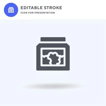 Cookie icon vector, filled flat sign, solid pictogram isolated on white, logo Stock Illustration