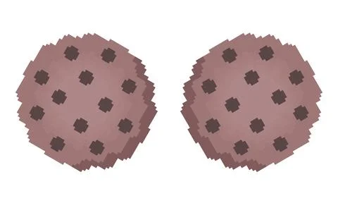 Cookie illustration with pixel theme3 Stock Illustration