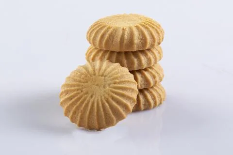 Cookie isolated on white background Stock Photos