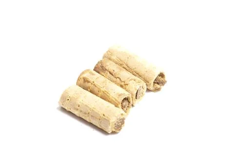 Cookie isolated on white background.  Sweet biscuits. Stock Photos
