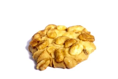 Cookie isolated on white background.  Sweet biscuits. Homemade pastry. Foto stock