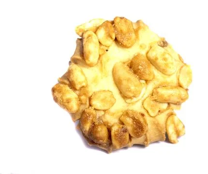 Cookie isolated on white background.  Sweet biscuits. Homemade pastry. Foto stock