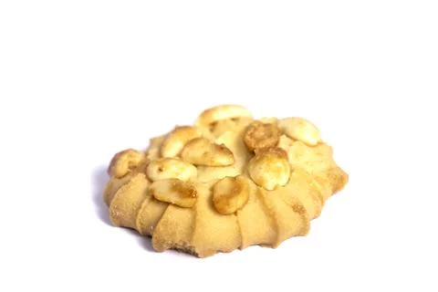 Cookie isolated on white background.  Sweet biscuits. Homemade pastry. Foto stock