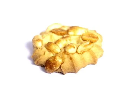 Cookie isolated on white background.  Sweet biscuits. Homemade pastry. Foto stock
