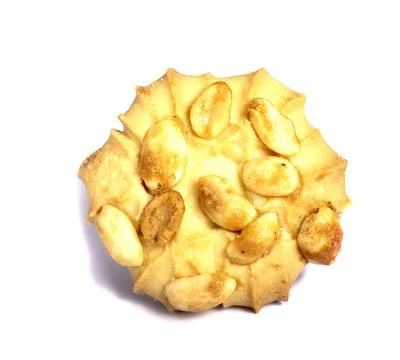 Cookie isolated on white background.  Sweet biscuits. Homemade pastry. Foto stock