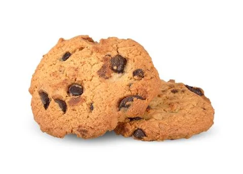 Cookie isolated on white clipping path Stock Photos