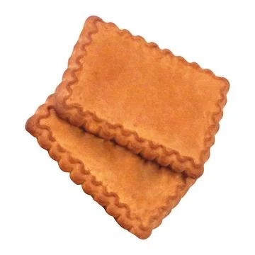A cookie isolated on white Stock Photos
