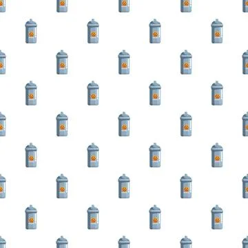 Cookie jar containers repeating pattern flat design Stock Illustration