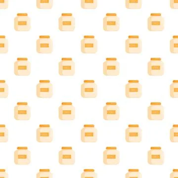 Cookie jars pattern creating a seamless background Illustrazione stock